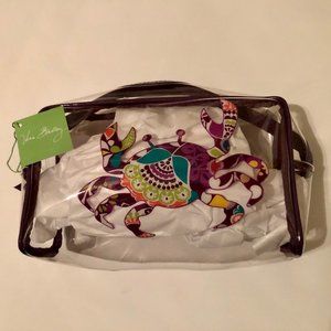 Vera Bradley Plum Crazy Clear Cosmetic